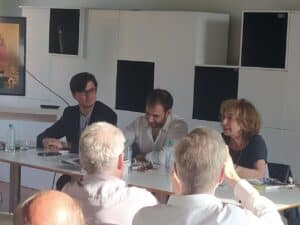 Lorenzo Somigli, Nicola Carnovale, Fiamma Nirenstein: presentazione "Destino americano" a Firenze (20 giugno 2023)